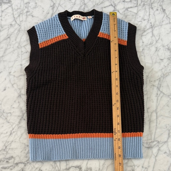 Marni Colorblock Knit Sweater Vest Sz XS Wool Blend - Picture 6 of 8